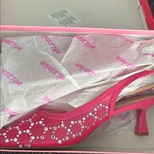 Wild Diva Hot Pink Embellished Heels